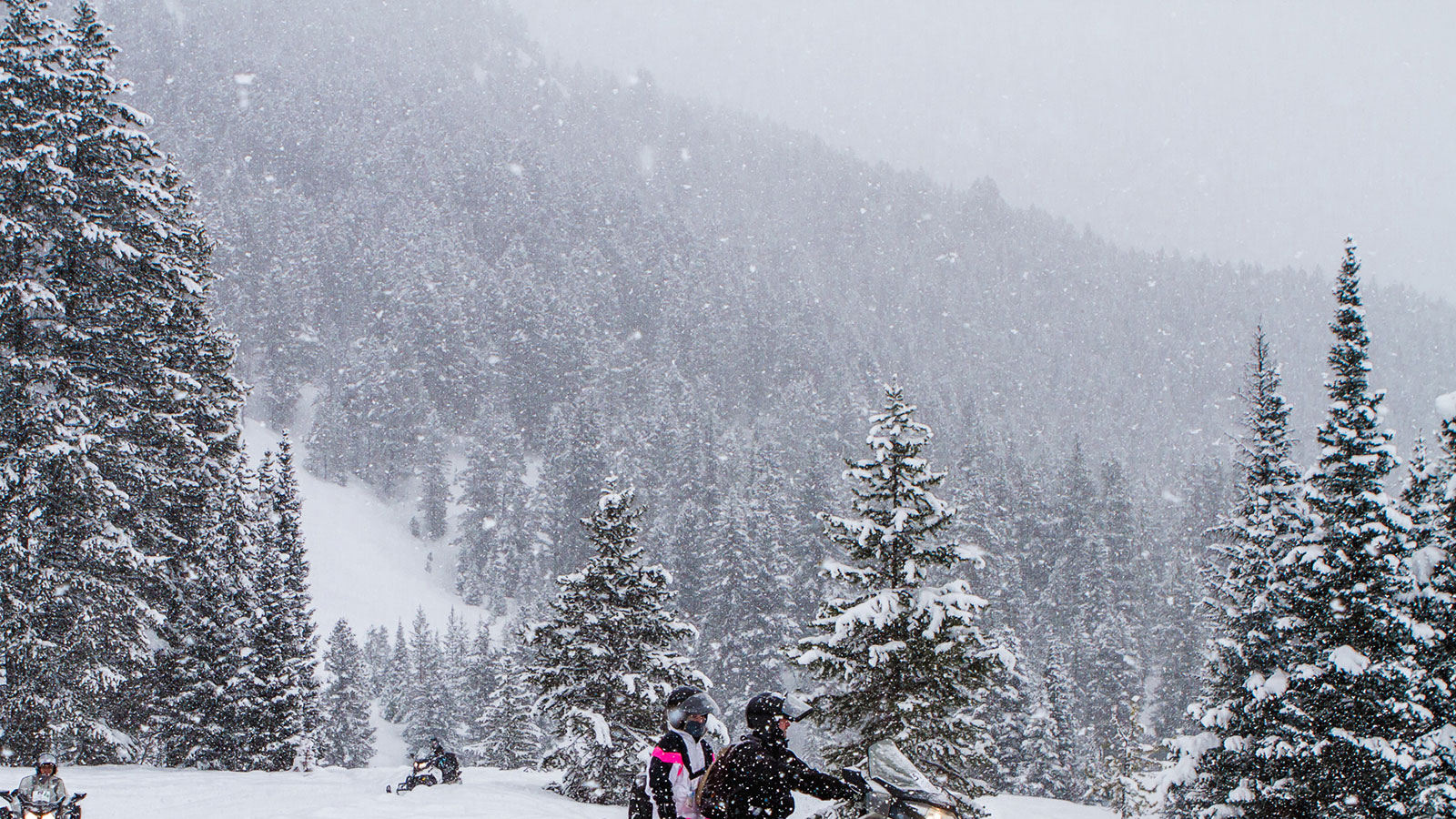 snowmobiling to granite hot springs