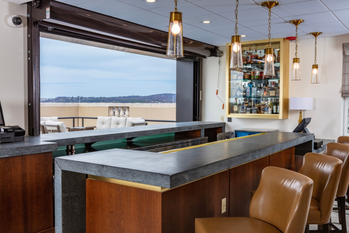 Image of Rooftop Bar at The Yorktowne Hotel, Tapestry Collection by Hilton, 1925, a Member of Historic Hotels of America in York, Pennsylvania.