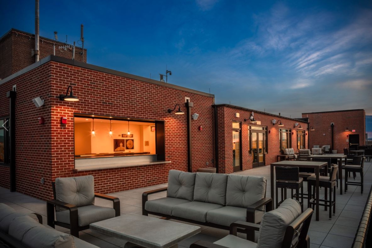 Image of Rooftop Bar at The Yorktowne Hotel, Tapestry Collection by Hilton, 1925, a Member of Historic Hotels of America in York, Pennsylvania.
