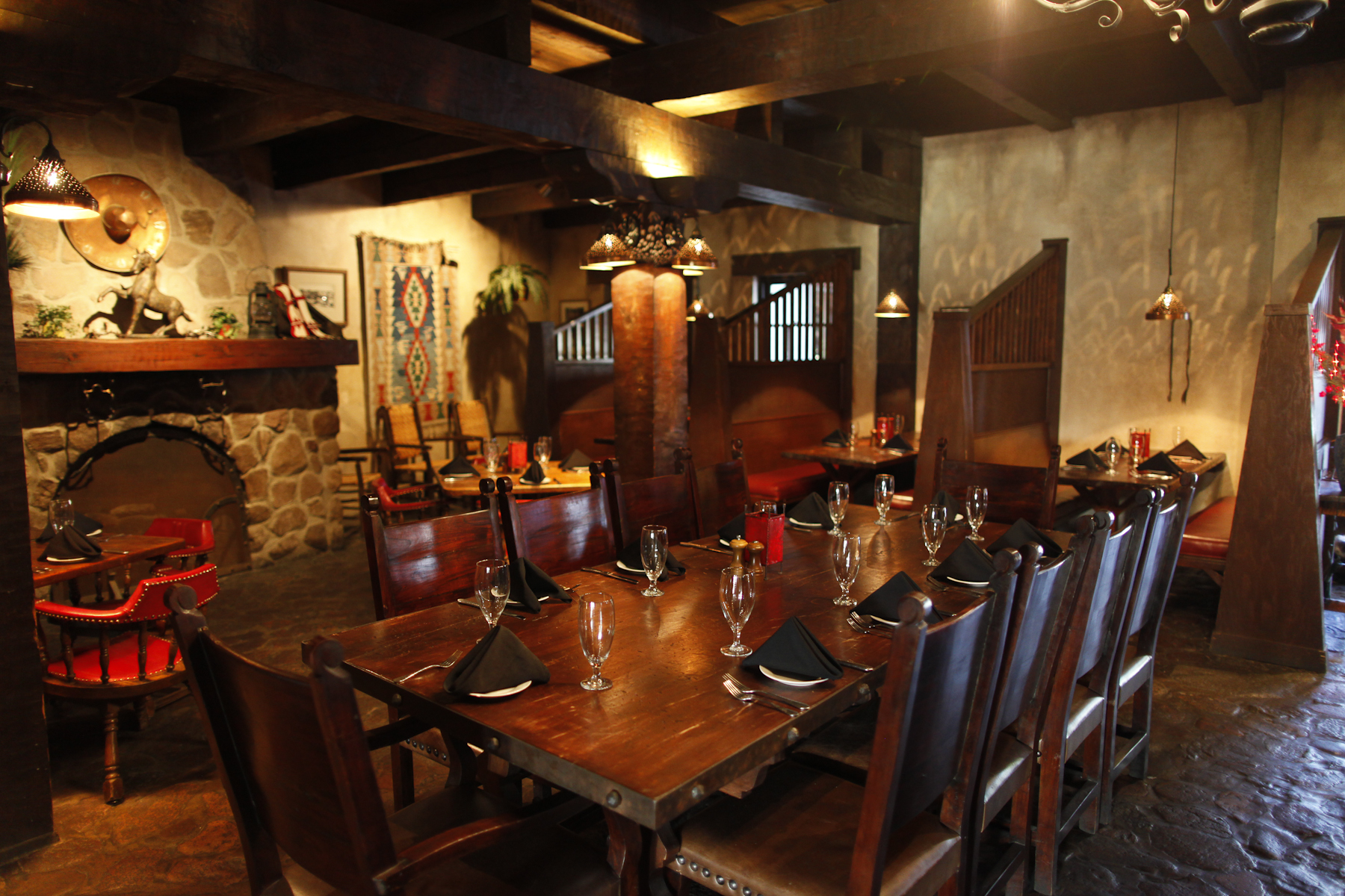 a table set for a dinner party