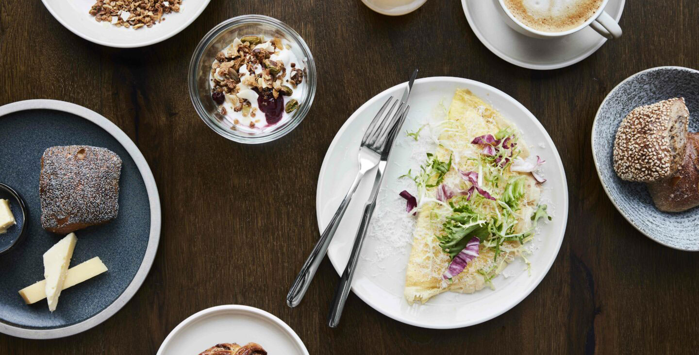 a plate of food on a table