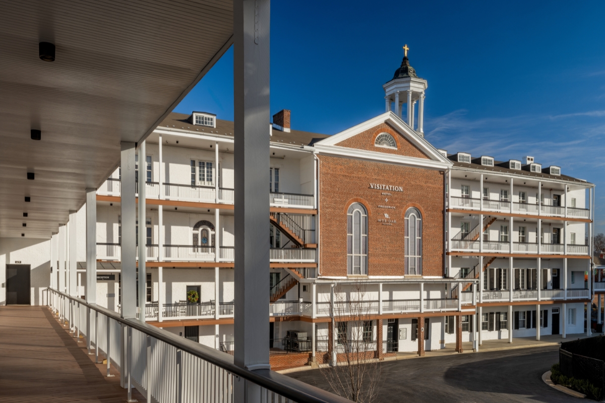 a building with a cross on top
