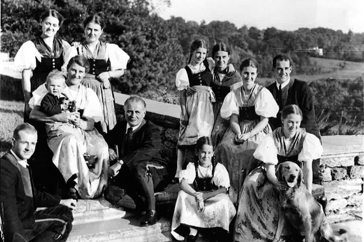 a group of people posing for a photo