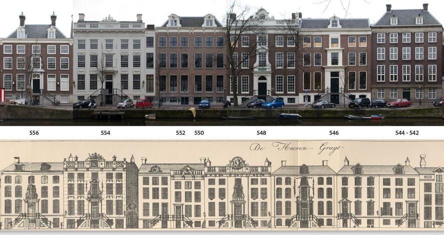 a drawing of a building and a drawing of a building