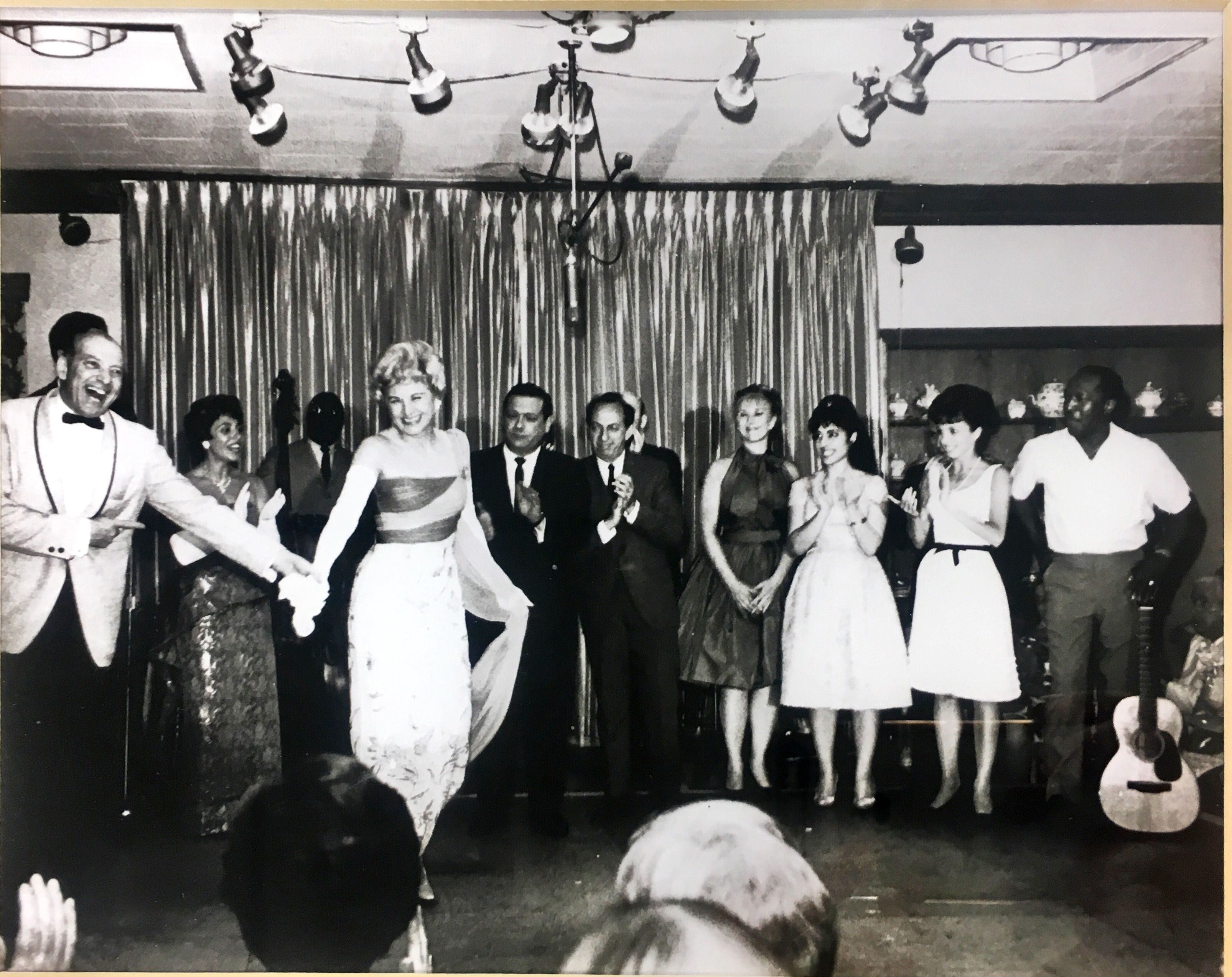 a group of people dancing