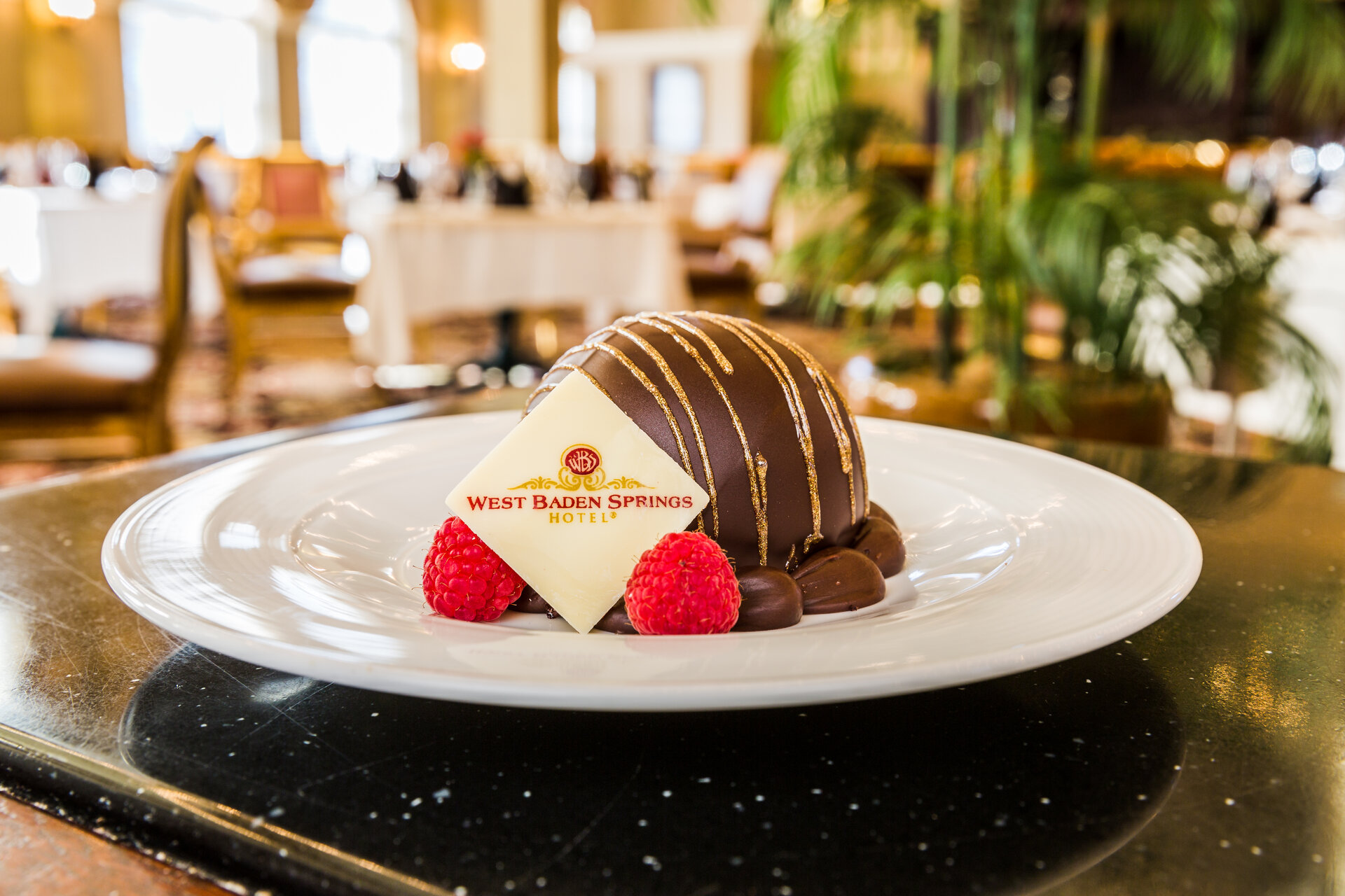 a dessert on a plate